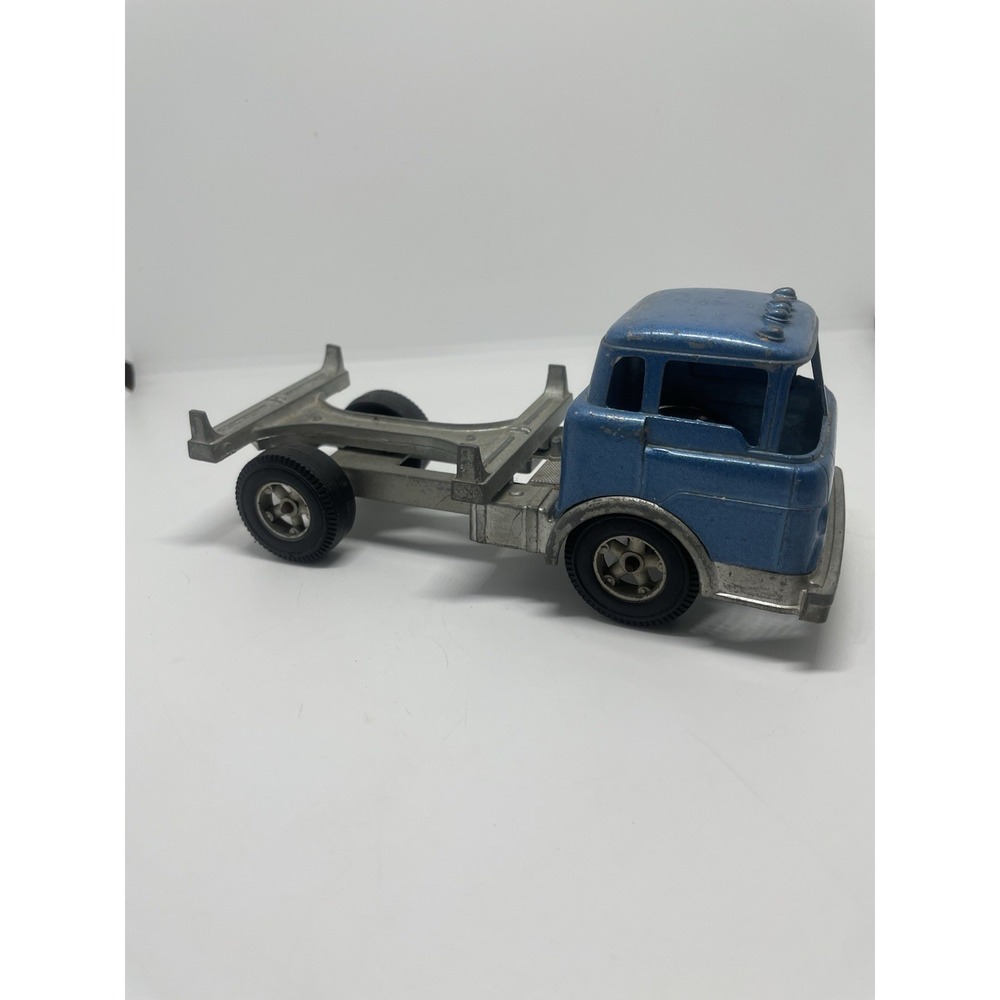 Hubley #1490 vintage Log Truck  Rolls Great‎ And Bed Is Nice BLUE
